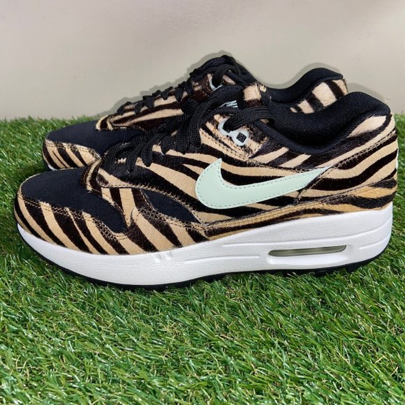 Nike Air Max 1 G NRG Golf Shoes Tiger Stripe Fur Mens Size 11.5 DH1301-800 NEW